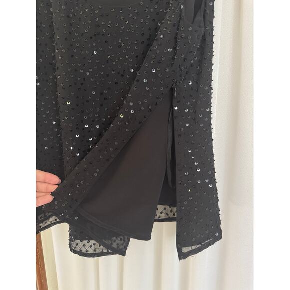 Vintage Talbots Sequin Pure Silk Tank Top - Picture 3 of 5